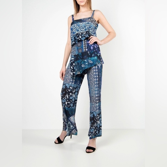 Desigual floral  graphic jumpsuit overall M NWT - Picture 2 of 15